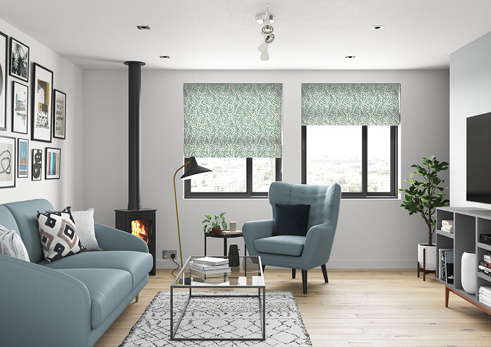 Fernshore, Prussian - Twist&Fit Roman Blind - Image 5